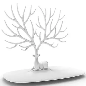 1шт олень ювелирные изделия стенд серьги серьги браслет вешалка браслет ожерелье дисплей стеллаж для хранения белый