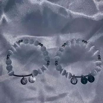 1шт опаловый браслет женский простой студенческий нишевый дизайн персонализированный подруге пара подарочный браслет