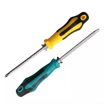 1шт Отвертка с храповым механизмом с ручкой 1шт Съемная отвертка жёлтый