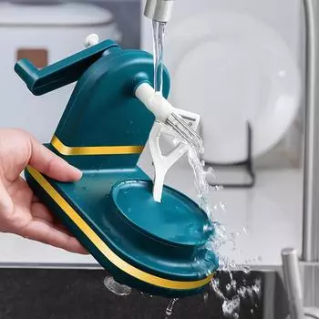 1шт, овощечистка для яблок, темно-зеленого