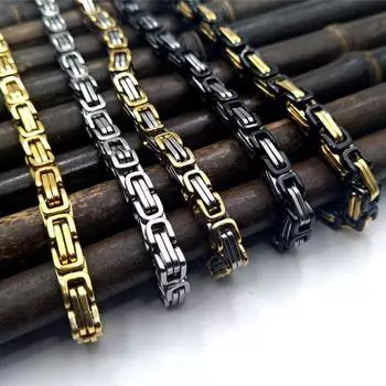 1шт ожерелье DIY цепь ручной работы панк ювелирные изделия аксессуары из нержавеющей стали 5mm*60cm