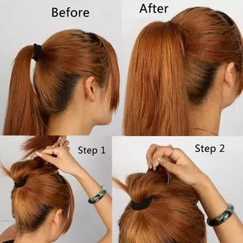 1шт палка инструмент для пучка расчески укладочный инструмент модные заколки для волос пластиковые аксессуары чёрный