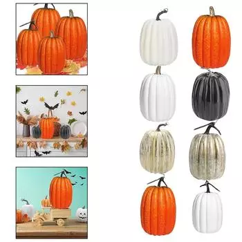1шт пенопластовые большие тыквы для Хэллоуина и праздника урожая, украшение для стола, центральная часть для камина, декоративная тыква