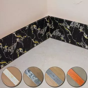 1шт пенопластовый настенный плинтус ПВХ 3D наклейки на стену с текстурой дерева линия талии самоклеящиеся анти-столкновения