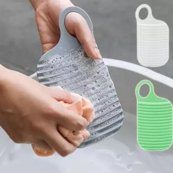 1шт пластиковая доска для стирки симпатичная толстая мини-доска для мытья рук 1 pc серый
