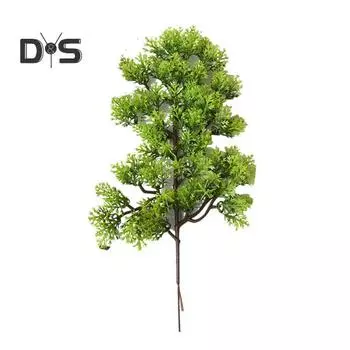 1шт пластиковые поддельные искусственные сосна кипарис растение бонсай сад домашний офис декор зелёный