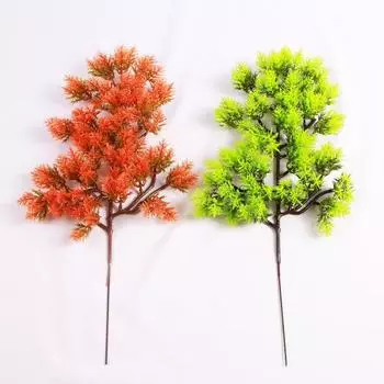 1шт пластиковые поддельные искусственные сосна кипарис растение бонсай сад домашний офис декор светло-зеленый