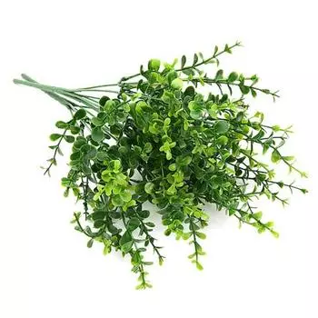 1шт пластиковые поддельные искусственные зеленая трава бонсай ремесло сад домашний офис декор A зелёный