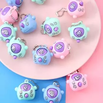 1шт пластиковый подарок гадательное яйцо брелок камень-ножницы-бумага скрученное яйцо лицо меняющееся творческий новый цвет случайный