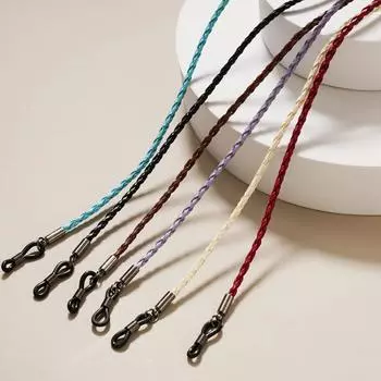 1шт плетеный шнур для очков, цепочка для очков, шнур для очков, ремешок для очков, модная веревка для очков, аксессуары для очков, шнурок против потери фиолетовый