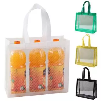 1шт пляжная сумка прозрачная большая вместимость портативная водонепроницаемая сумка для хранения ПВХ чёрный