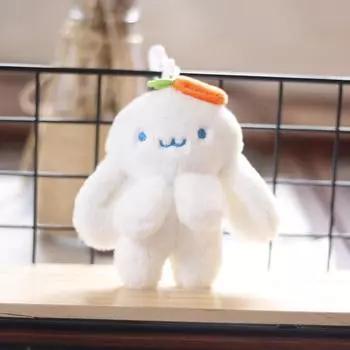 1шт плюшевый длинный ухо редиска кролик школьный брелок мультфильм кролик сумка кулон белый