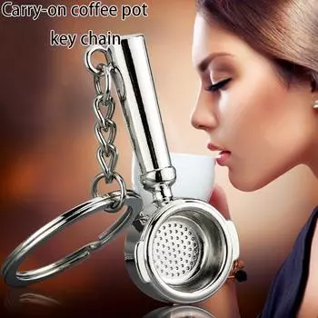 1шт подарочный кофейный фильтр-подвеска брелок для ключей модный сплав сумка имитация белый