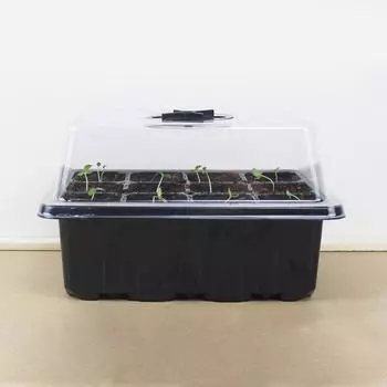 1шт поддон для рассады теплица посадочные горшки дышащий горшок кашпо пластиковый сад 12 отверстий двор семена ящик для выращивания семян