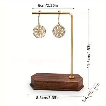 1шт Подставка для ожерелья Роскошная металлическая стойка для магазина Декорация для ювелирных изделий Подставка для ювелирных изделий 6 стилей