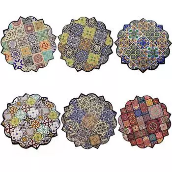 1шт подставка под тарелку теплоизоляционная подставка под чашку креативный керамический нескользящий коврик под чашку 3D рельеф