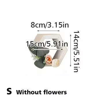 1шт подсвечники состаренное тунговое дерево ручная работа свадебные кашпо свадебные центральные украшения венки украшения деревянные 15cm белый