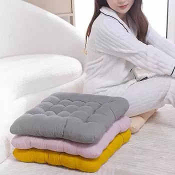 1шт. Подушка для стула, толстый диван, ягодицы, коврик, уличный стул, подушка для внутреннего полиэстера, квадратное кресло для отдыха, офисное украшение для дома 40*40cm кофейный