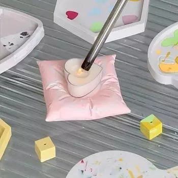 1шт подушка форма креативная форма для рукоделия гипсовая форма для свечей ручной работы позолоченная форма для свечей и чайных ламп кронштейны 10X10X2CM 1PC