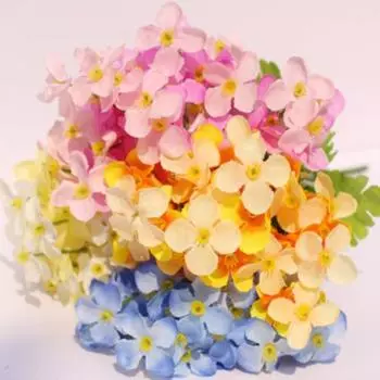 1шт Примулы Моделирование Букет Маленький Искусственный Шелковый Цветок Свадебный Домашний Декор розовый