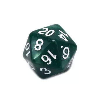 1шт прочные перламутровые игральные кости D20 акриловые 20-сторонние игральные кости для настольной игры