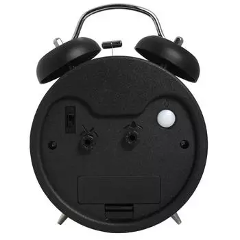 1шт простой будильник на тумбочке, креативные бесшумные маленькие настольные часы для спальни, металлические светящиеся часы белый