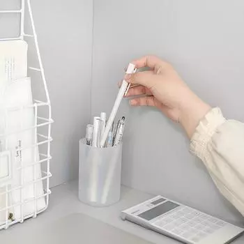 1шт-простой настольный контейнер контейнер для ручек кистей для макияжа Канцелярский контейнер