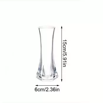 1шт прозрачная гидропонная ваза для домашнего рабочего стола декоративная ваза акриловая маленькая ваза скандинавская