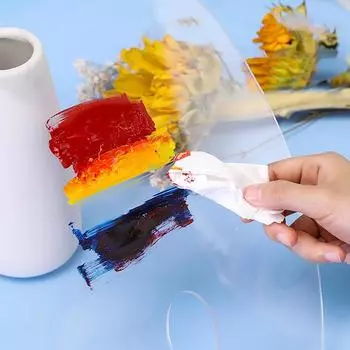 1шт прозрачная палитра акриловая палитра изобразительное искусство масляная живопись палитра гуашь акриловая живопись палитра A1