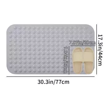 1шт, ПВХ пузырьковый коврик с присоской для душа, противоскользящий коврик для ванной, коврик для ванной, коврик для пола 440MMx770MM розовый