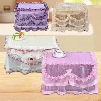 1шт пылезащитный чехол маслостойкий кружевной универсальный защитный чехол вышивка чехол для микроволновой печи украшение дома