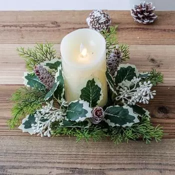 1шт ягодный подсвечник венок рождественский имитация сосновой шишки композиция украшение домашний декор