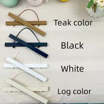 1шт Рамка для плаката, магнитная фоторамка для фотокаллиграфии, фоторамка для свитка, холст, креативная масляная живопись, настенное искусство, украшение 21 cm (8 in) чёрный