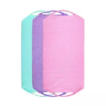 1шт растягивающееся тело чистый отшелушивающий скруббер для шеи и спины ткань для душа и ванны мочалка зелёный