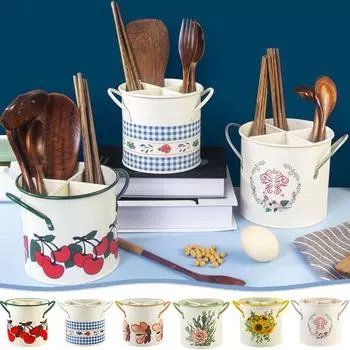 1шт раздельный органайзер для столовых приборов, школьные канцелярские принадлежности, металлический держатель для палочек для еды, кухня, доступно несколько вариантов