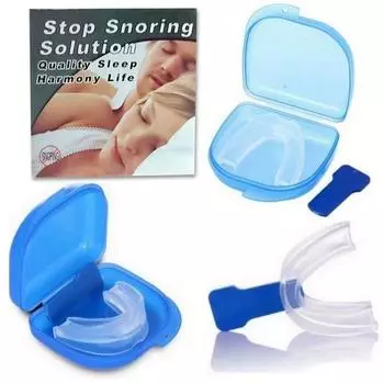 1шт регулируемая капа против храпа мундштук против храпа спальные устройства бруксизм остановщик храпа улучшение сна синий