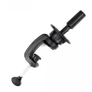 1шт регулируемая модель манекена учебная голова парик подставка держатель настольный зажим черный цвет чёрный