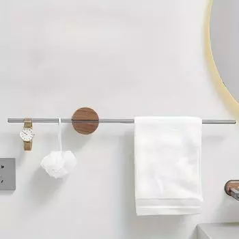 1шт Регулируемая вешалка для полотенец для ванной, вешалка для полотенец для кухни, настенная вешалка для полотенец, кухонные принадлежности, аксессуары для ванной комнаты