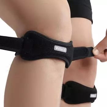 1шт регулируемый джамперы коленный ремень надколенник сухожилие бандаж поддержка колена силиконовые подушечки подходят для бега для баскетбола спорт