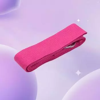 1шт Ремень для растяжки йогиРемень для растяжки с открытой спинойРемень для растяжкиНеэластичный натяжной канатКанат для йоги чёрный