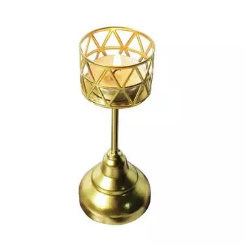 1шт ремесленный железный подсвечник чайная свеча подсвечник канделябр свеча столб подсвечник выдолбленный