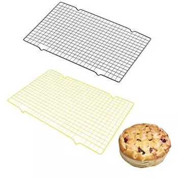 1шт решетка для охлаждения торта из нержавеющей стали противень для хлеба и печенья сетка антипригарная сушилка бытовая кухонная подставка для выпечки инструмент
