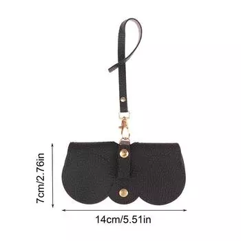 1шт ретро кожаная сумка для очков ручной работы солнцезащитные очки защитный чехол оранжевый