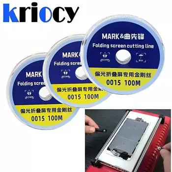 1шт режущая проволока 0,015 мм 100 м высокая твердость сверхтонкий OLED LCD экран разделительная молибденовая линия