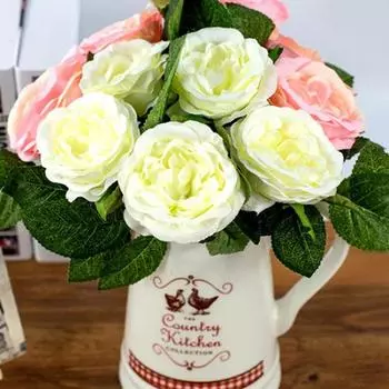 1шт романтический искусственный шелк искусственный цветок дома свадьба декор ложная роза фиолетовый