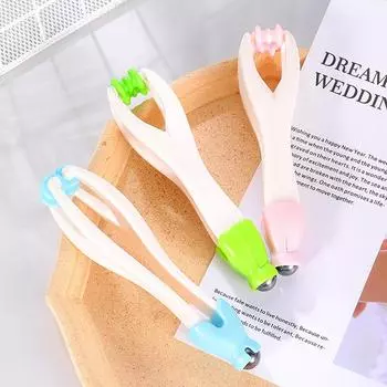 1шт ручной массажер для пальцев акупрессура двойной роликовый пластиковый массажный инструмент