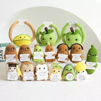 1шт ручной работы крючком фруктовый орнамент милый мультфильм искусственные фрукты и овощи