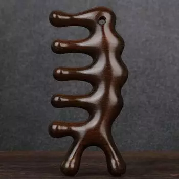 1шт сандаловое дерево массажная расческа головка меридиан скальп плечи шея антистатическая