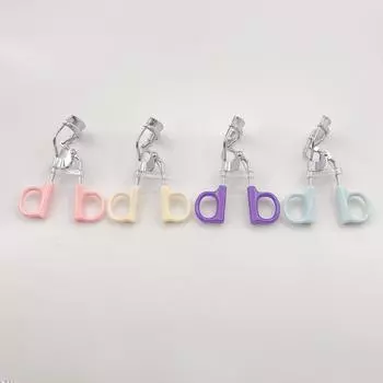 1шт щипцы для завивки ресниц широкий угол из нержавеющей стали портативный прочный 9.5cm*3.5cm*3.5cm розовый