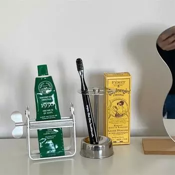 1шт Серебряный пигментный выдавливатель зубная паста подставка подставка для зубных щеток дозатор зубной пасты